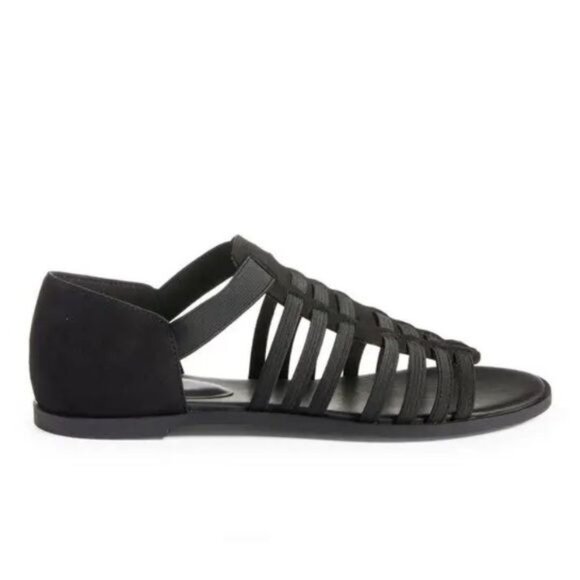Eileen Fisher Rato Womens Casual Elastic Gladiator Sandals in Black Size 6.5 - Picture 3 of 9